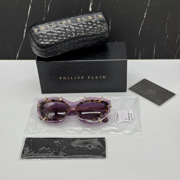 NEW SPP099V 06PF PHILIPP PLEIN SUPREME STAR WOMEN PHILIPP PLEIN SUNGLASSES - Picture 10 of 10